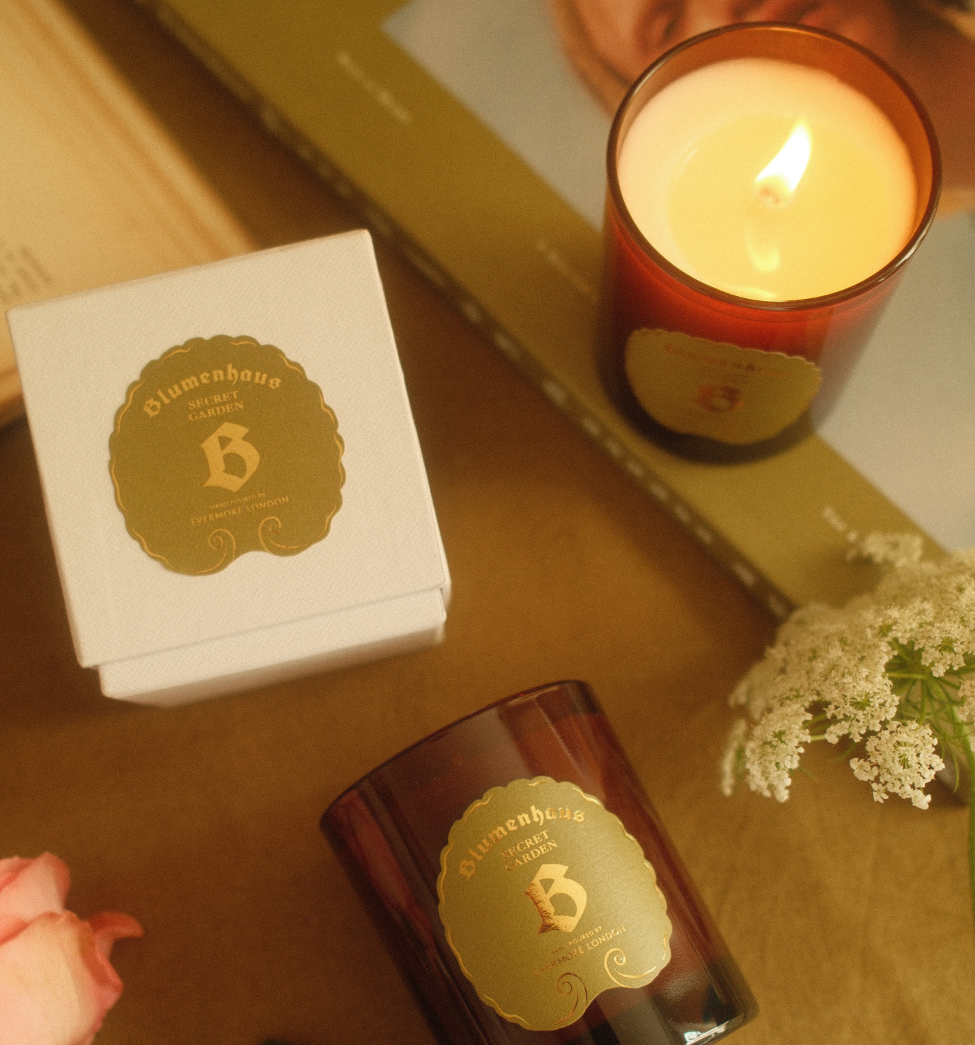 Blumenhaus x Evermore Secret Garden candle